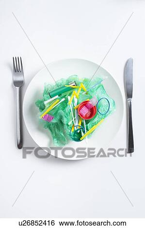 Conceptual image of plastic pollution entering the food chain. View Large Photo Image Stock Photograph - Conceptual image of plastic pollution entering the food chain.. Fotosearch