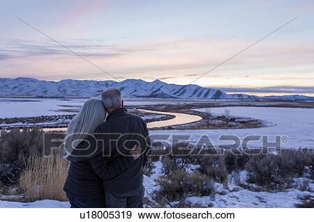 Couple in Picabo, Idaho View Large Photo Image Stock Photo - Couple in Picabo, Idaho. Fotosearch