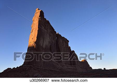 Courthouse Towers at sunset in Arches National Park, Utah, USA View Large Photo Image Stock Photo - Courthouse Towers at sunset in Arches National Park, Utah, USA. Fotosearch