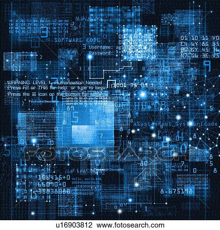 Data and network, abstract illustration. View Large Photo Image Stock Image - Data and network, abstract illustration.. Fotosearch
