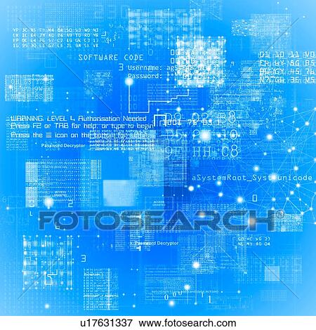 Stock Photo - Data and network, abstract illustration.. Fotosearch
