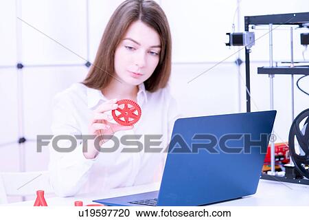 Designer working with 3D printer. View Large Photo Image Stock Image - Designer working with 3D printer.. Fotosearch