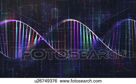 Stock Photograph - DNA molecule, computer illustration.. Fotosearch