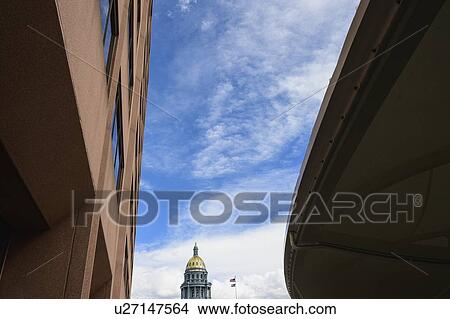 Picture - Dome of Colorado State Capitol in Denver, Colorado. Fotosearch