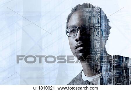 Double exposure of young man and skyscraper View Large Photo Image Stock Image - Double exposure of young man and skyscraper. Fotosearch