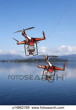 Emergency drones, illustration. View Large Photo Image Stock Photo - Emergency drones, illustration.. Fotosearch