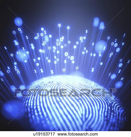 Fingerprint with binary code, illustration. View Large Photo Image Stock Photo - Fingerprint with binary code, illustration.. Fotosearch