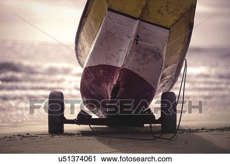 Fishing boat on beach, Pontal do Sul, Brazil. View Large Photo Image Stock Image - Fishing boat on beach, Pontal do Sul, Brazil.. Fotosearch