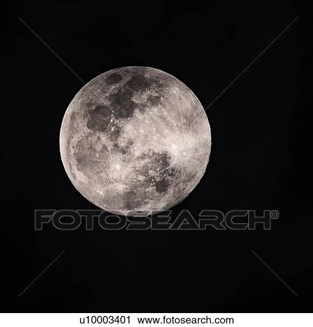 Stock Image - Full moon. Fotosearch
