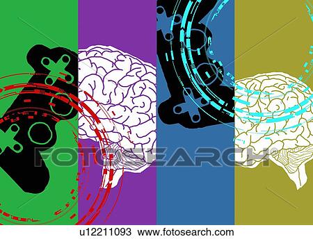 Gaming addiction, conceptual illustration. View Large Photo Image Stock Image - Gaming addiction, conceptual illustration.. Fotosearch