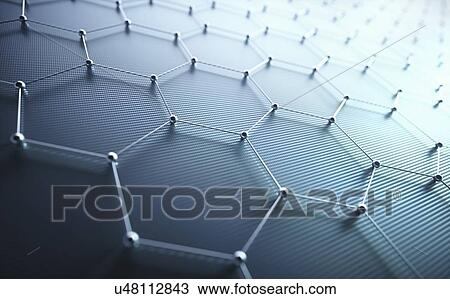 Stock Image - Graphene, computer illustration.. Fotosearch