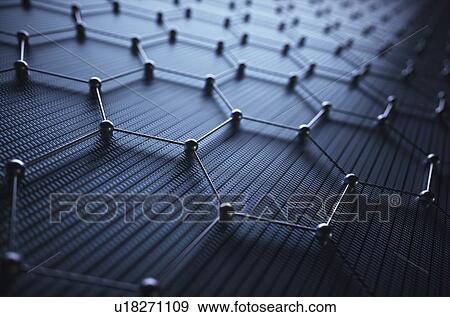 Stock Photo - Graphene, computer illustration.. Fotosearch