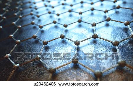 Stock Photograph - Graphene, computer illustration.. Fotosearch