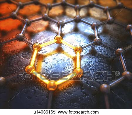 Stock Photography - Graphene, computer illustration.. Fotosearch