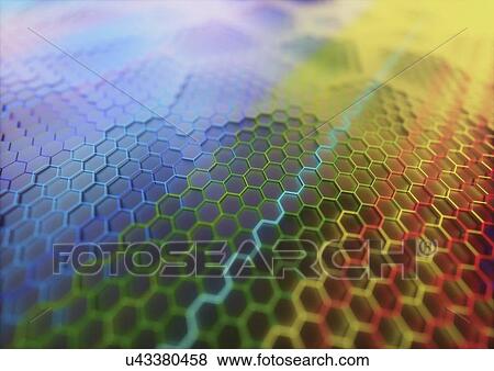 Stock Photo - Graphene sheet, computer illustration.. Fotosearch