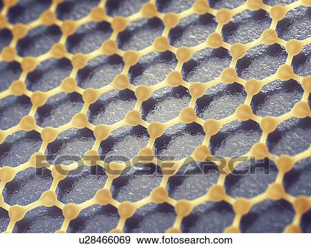 Stock Photo - Graphene sheet, illustration.. Fotosearch