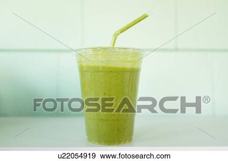 Stock Photo - Green smoothie. Fotosearch