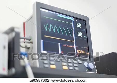 Heart rate monitor digital display. View Large Photo Image Stock Image - Heart rate monitor digital display.. Fotosearch