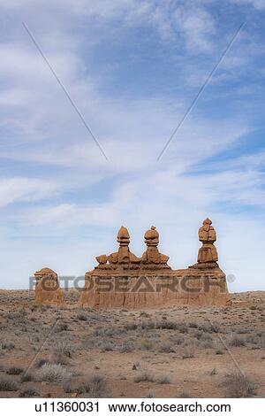 Stock Image - Hoodoos in Goblin Valley State Park, Utah, USA. Fotosearch