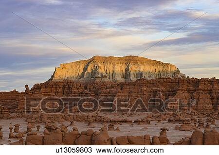Stock Image - Hoodoos in Goblin Valley State Park, Utah, USA. Fotosearch