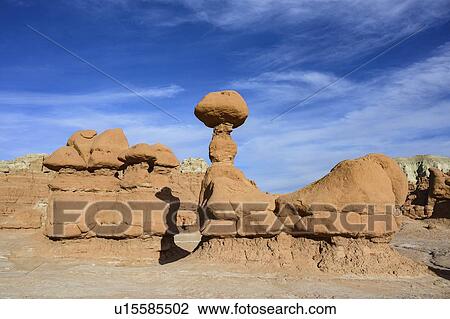 Hoodoos in Goblin Valley State Park, Utah, USA View Large Photo Image Stock Image - Hoodoos in Goblin Valley State Park, Utah, USA. Fotosearch