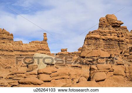 Hoodoos in Goblin Valley State Park, Utah, USA View Large Photo Image Stock Image - Hoodoos in Goblin Valley State Park, Utah, USA. Fotosearch