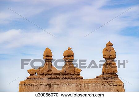 Hoodoos in Goblin Valley State Park, Utah, USA View Large Photo Image Stock Image - Hoodoos in Goblin Valley State Park, Utah, USA. Fotosearch