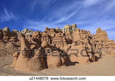 Hoodoos in Goblin Valley State Park, Utah, USA View Large Photo Image Stock Photo - Hoodoos in Goblin Valley State Park, Utah, USA. Fotosearch