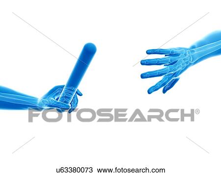 Human hand passing a relay baton, computer artwork. View Large Photo Image Stock Image - Human hand passing a relay baton, computer artwork.. Fotosearch