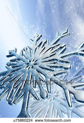 Ice crystals, computer artwork. View Large Photo Image Picture - Ice crystals, computer artwork.. Fotosearch