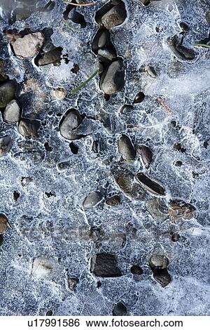 Ice over pebbles View Large Photo Image Stock Photograph - Ice over pebbles. Fotosearch