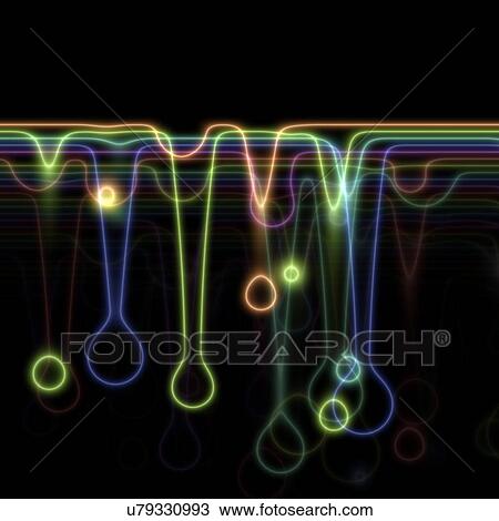 Illuminated lines and circles, illustration. View Large Photo Image Stock Image - Illuminated lines and circles, illustration.. Fotosearch