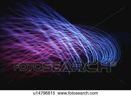 Illuminated lines, illustration. View Large Photo Image Stock Photography - Illuminated lines, illustration.. Fotosearch