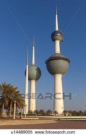 Stock Photography - Kuwait Towers in Kuwait. Fotosearch