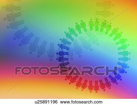 Stock Photograph - Lesbian, gay, bisexual, and transgender rainbow, conceptual illustration.. Fotosearch