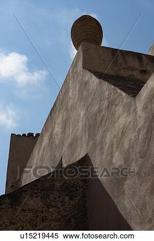 Stock Photography - Low angle view of finial on roof in Monemvasia, Greece. Fotosearch