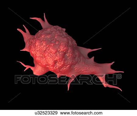 Lung cancer cell, illustration. View Large Photo Image Stock Photo - Lung cancer cell, illustration.. Fotosearch