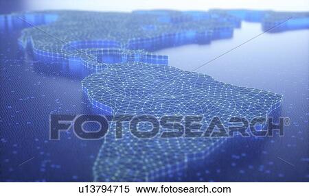 Map of the Americas, illustration. View Large Photo Image Stock Photography - Map of the Americas, illustration.. Fotosearch