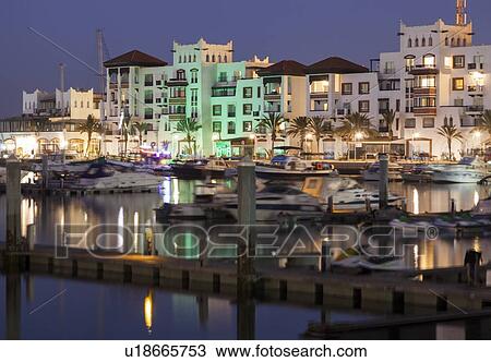 Marina by Agadir at sunset in Morocco View Large Photo Image Stock Image - Marina by Agadir at sunset in Morocco. Fotosearch