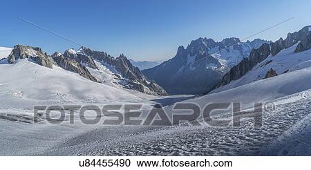 Mer de Glace in Mont Blanc massif, France View Large Photo Image Stock Image - Mer de Glace in Mont Blanc massif, France. Fotosearch
