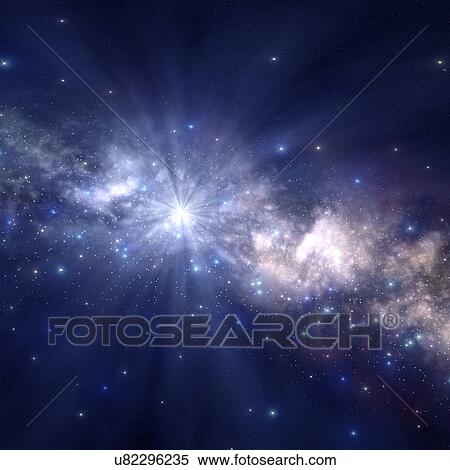 Milky way, illustration. View Large Photo Image Stock Photography - Milky way, illustration.. Fotosearch