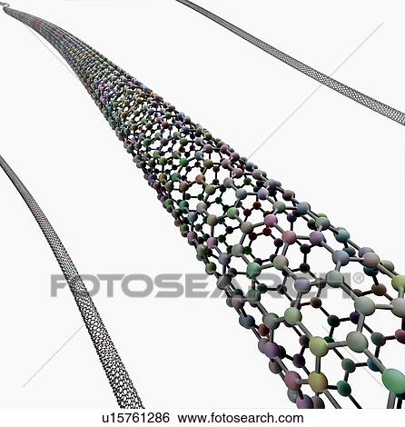 Model of carbon nanotube. Computer generated image. View Large Photo Image Stock Photograph - Model of carbon nanotube. Computer generated image.. Fotosearch
