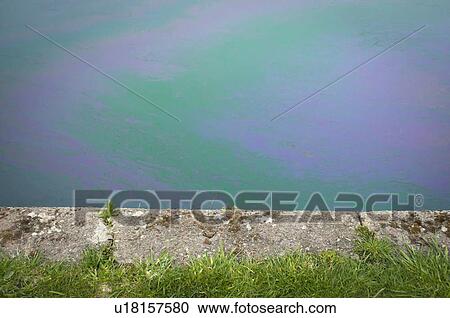 Motor oil slick on canal, Oldbury, West Midlands View Large Photo Image Stock Image - Motor oil slick on canal, Oldbury, West Midlands. Fotosearch