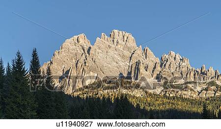 Stock Photo - Mountain in the Dolomites, South Tyrol, Italy. Fotosearch