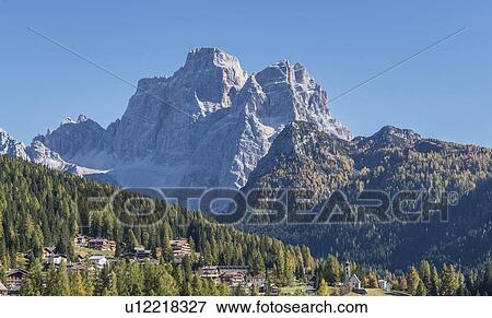 Stock Photo - Mountain in the Dolomites, South Tyrol, Italy. Fotosearch