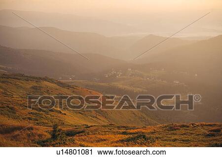 Mountains at sunrise in the Carpathian Mountain Range View Large Photo Image Stock Image - Mountains at sunrise in the Carpathian Mountain Range. Fotosearch