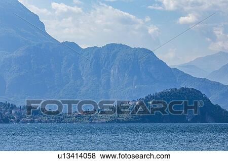 Mountains by Lake Como in Lombardy, Italy View Large Photo Image Stock Photo - Mountains by Lake Como in Lombardy, Italy. Fotosearch