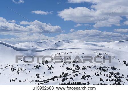 Stock Image - Mountains in Loveland Pass, Colorado, USA. Fotosearch