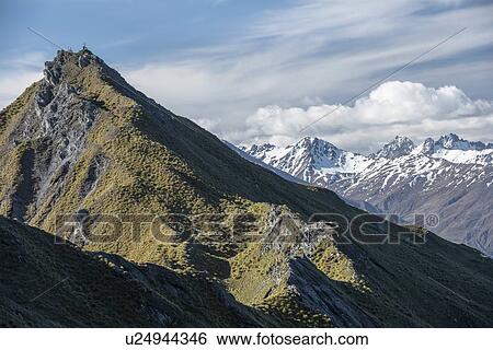Stock Photograph - Mountains near Wanaka, New Zealand. Fotosearch