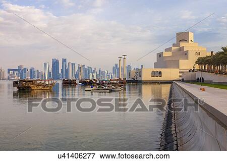 Museum of Islamic Art in Doha, Qatar View Large Photo Image Stock Photo - Museum of Islamic Art in Doha, Qatar. Fotosearch